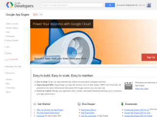 Google App Engine hosting